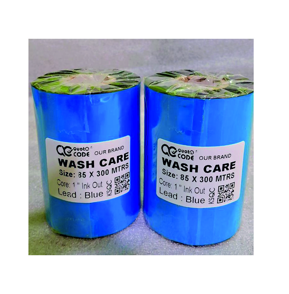 Wash Care Ribbon 85mm x 300mtrs - Quot n Code Technologies